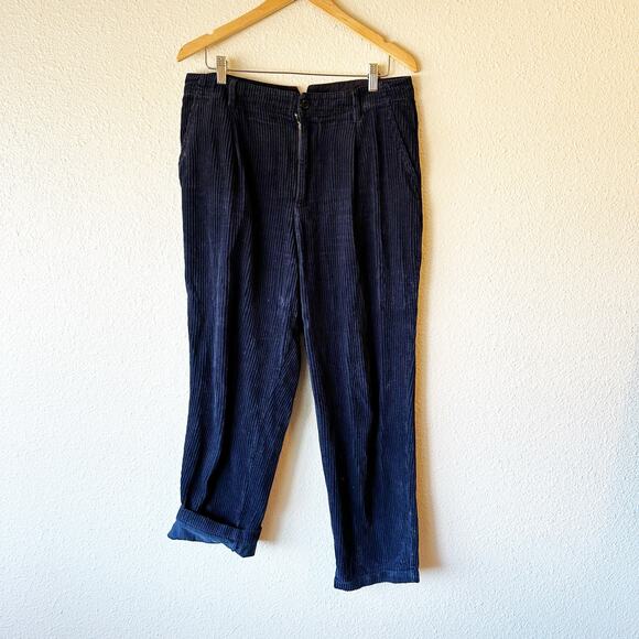Alex Mill Rugged Boy Pant Navy Blue Corduroy Trouser Pants Women's sz 12 - Picture 2 of 10
